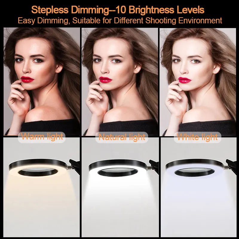Lâmpada de Mesa de Lupa com Braçadeira Modos para Maquiagem ao Vivo Luz de Mesa Regulável com 3 Mãos Usb-powered Reparo Led 5x ou 12 com braçadeira mãos usb-powered luz de mesa