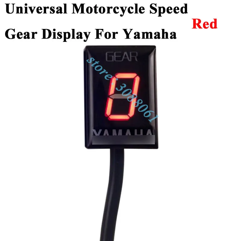 Для Yamaha MT-03 R6 YZF-R1 FZ8 Xj6 Xjr1300 MT-01 мотоцикл алюминиевый сплав 1-6 уровень Ecu штекер крепление скорость шестерни дисплей индикатор - Цвет: Red