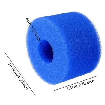 

LBER 5PCS Swimming Pool Foam Filter Sponge for Intex S1 Reusable Washable Biofoam Cleaner Pool Foam Filter Swimming Accessorie
