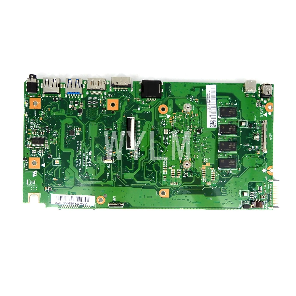 X541NA N3350 процессор 4 Гб ОЗУ материнская плата REV 2,1 Для ASUS X541 X541N X541NA материнская плата для ноутбука 90NB0B30-R00031 протестированная
