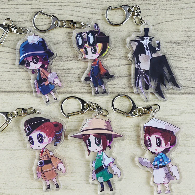 

Gilman Fiona Identity V cartoon Acrylic keychain Adams cute funny pendant key chains porte clefs kids toy gift