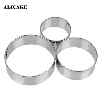 

Cookies Biscuits Cutter 3pcs Baking Pastry Dough Dumplings Wrappers Cutting Maker Tools Stainless Steel Round Egg Molds