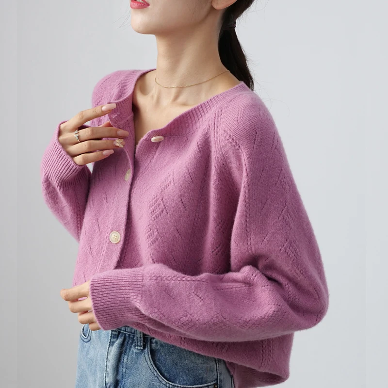 Hot Sale Women Jackets Loose 100% Pure Wool