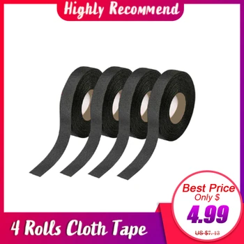 

4 Rolls Cloth Tape Wire Multifunctional Strong Leak Adhesive Repair Insulation Tape Electrical Wiring Harness Auto Tools