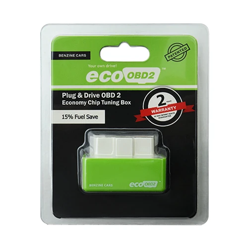 EcoOBD2 экономичный чип-тюнинговая коробка OBD для Автомобиля экономия топлива Eco OBD2 для бензина/дизельных автомобилей экономия топлива 15% разъем для автомобильных аксессуаров - Цвет: Green