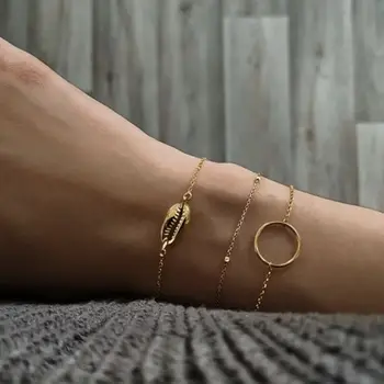 

New Style Shell Circle Bead Necklace Combination Bracelets Women's