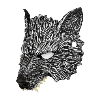 

Halloween Horror 3D Wolf Head Mask Carnaval Masquerade Party Cosplay Masks Bar Performances Decoration Accessories