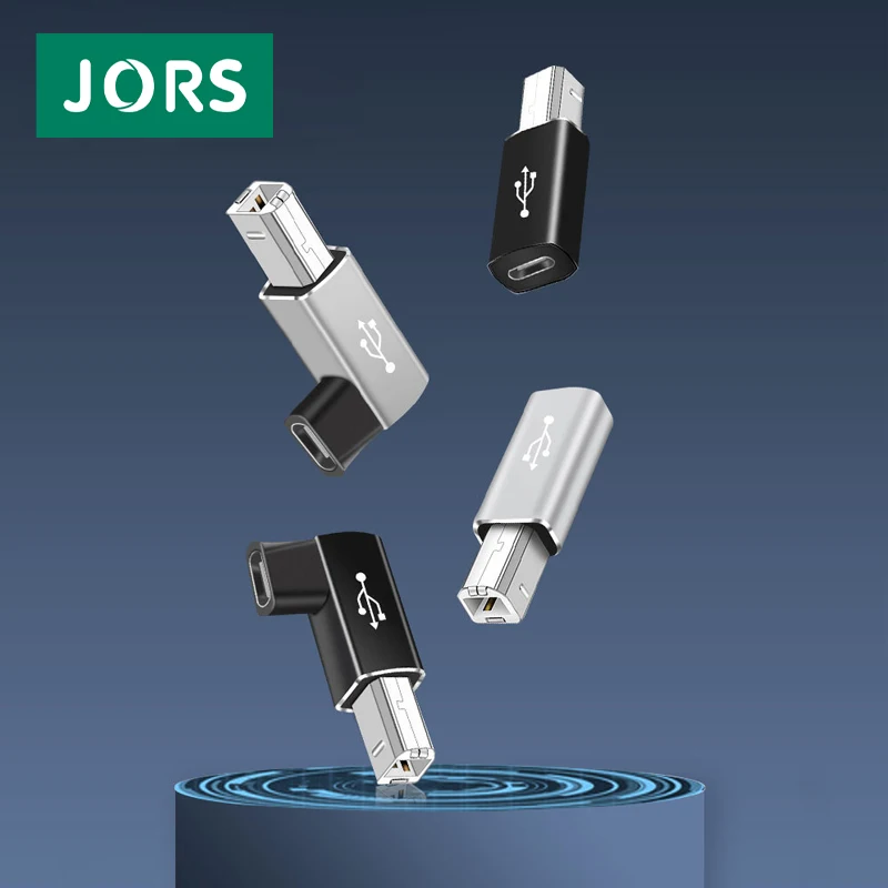 Кабель JORS USB Type-C для принтера квадратный порт адаптер конвертер музыки
