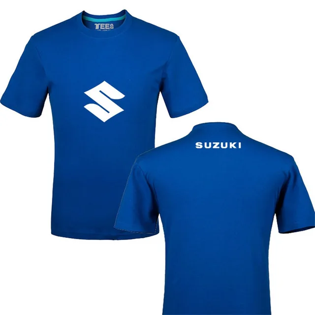 Забавная футболка с логотипом Suzuki из хлопка с принтом Летняя Повседневная футболка унисекс футболки f
