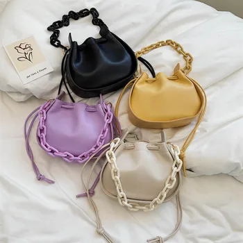 

Brand Original Design Texture Handbag 2020 New Chain Messenger Bag Joker Shoulder Bucket Bag