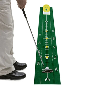 

Portable Roll Up Accurate Golf Club Putt Trainer Putting Green Mat Simulator Indoor Outdoor Training Aid Equipment