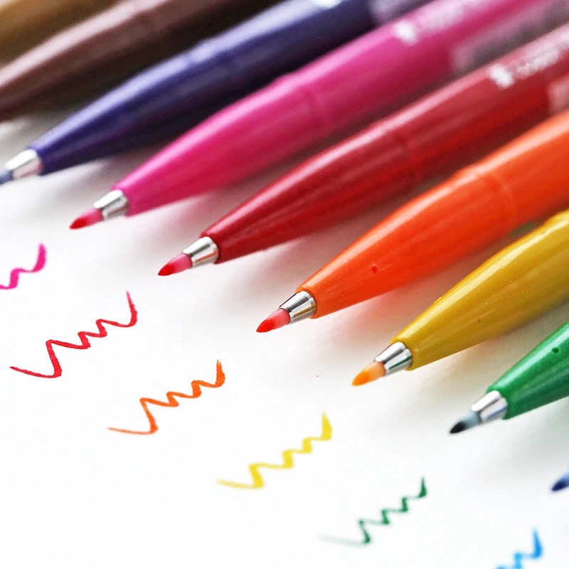 Япония Pentel кисть для вывески ручки Fude сенсорная ручка гибкий наконечник