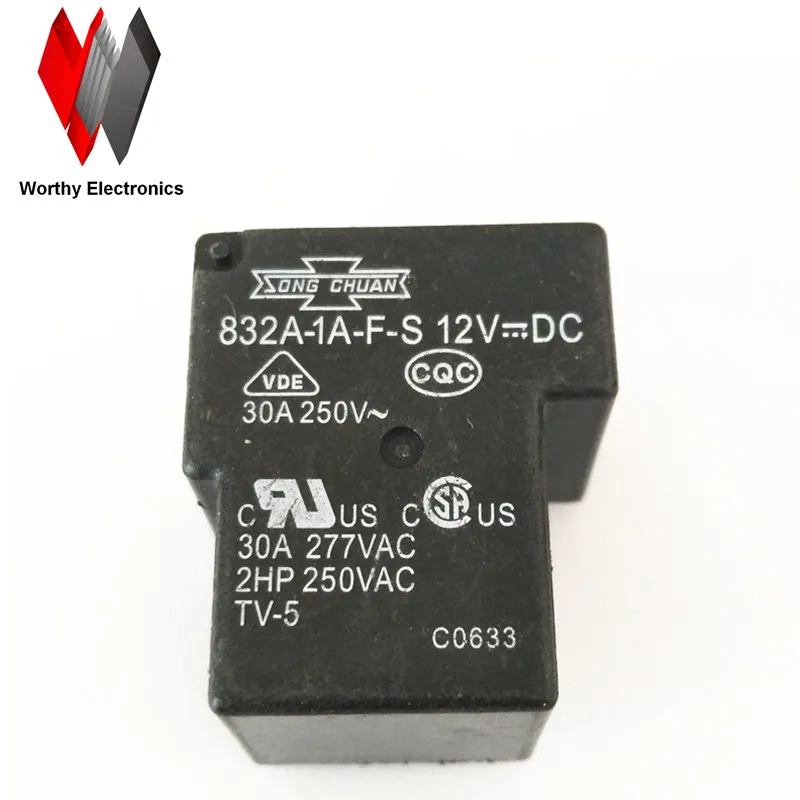 

Бесплатная доставка, оптовая продажа, 10 шт./лот реле 832A-1A-F-S 12VDC