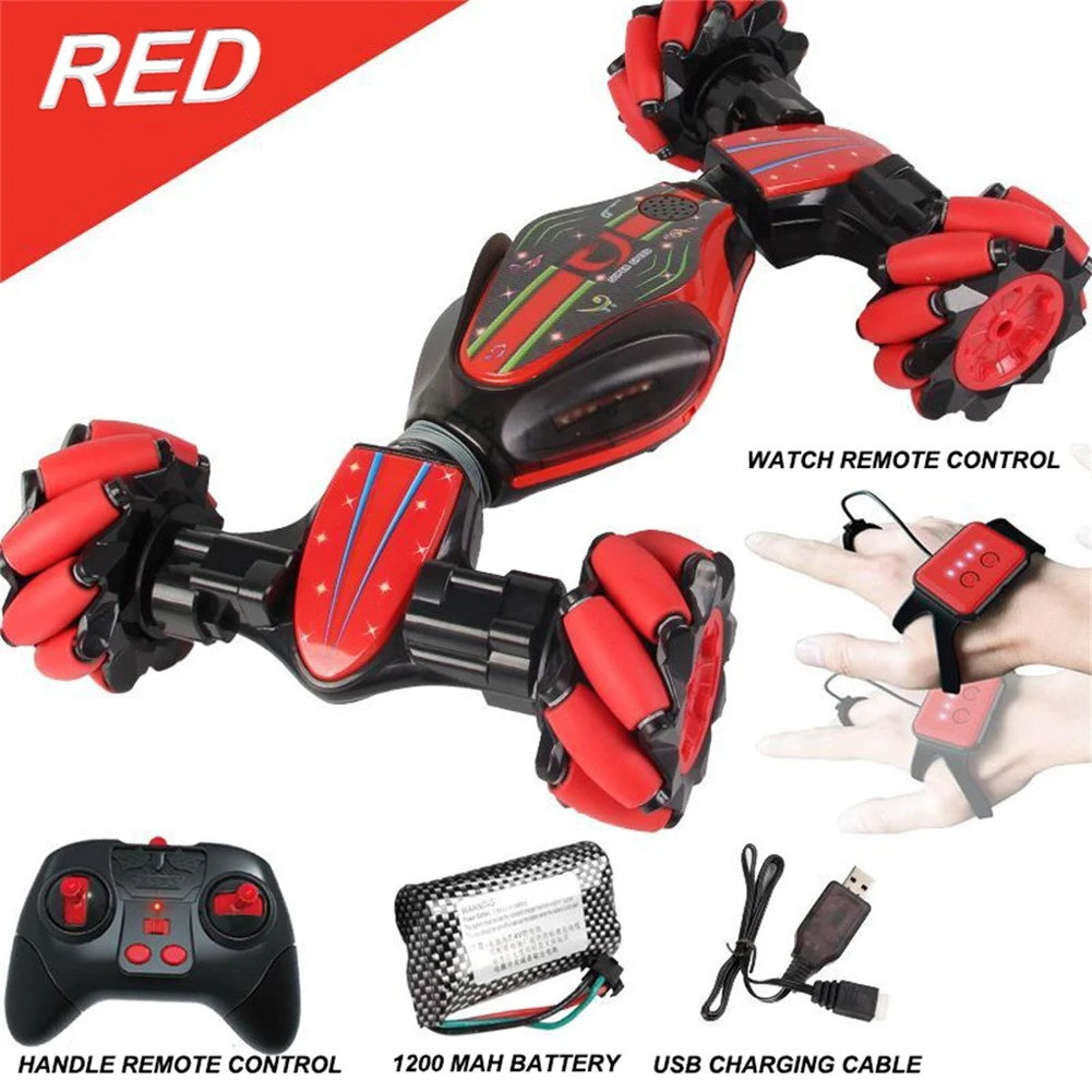 

Drift Children Gift Twisting Gesture Sensing 2.4G LED Lighting All Terrain Off Road RC Car Stunt Toy Four Wheel Drive Racing