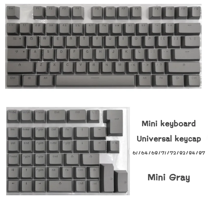 118 Keys PBT OEM Keycaps For Gaming Mechanical Keyboard ISO Layout 61/64/68/71/82/84 Transparent Backlit | Компьютеры и офис