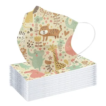 

Kids a box Cartoon Kids Disposable Mask 3 Layer Child Filter Hygiene Thicken Children's Face Mouth Mask Earloop Fast Delievry