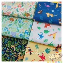 Японский импортный мультфильм ручной работы Лоскутная голова ткань напечатанный хлопок простая хлопковая ткань