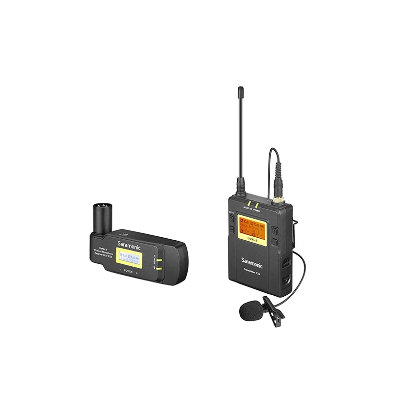 Saramonic UwMic9 TX9+ RX-XLR9 беспроводной петличный микрофон с передатчиком и XLR батарейным захватом приемник XLR для камеры видеокамеры