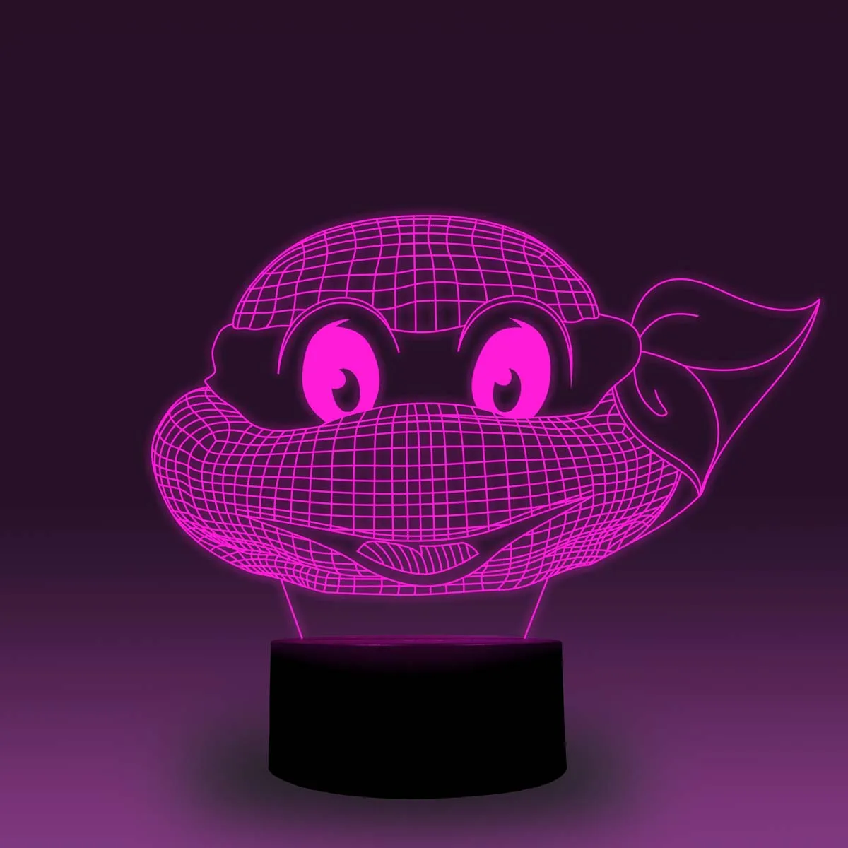 NiteApps 3D Черепаха голова ночник настольная лампа Иллюзия подарок на день рождения приложение/сенсорное управление