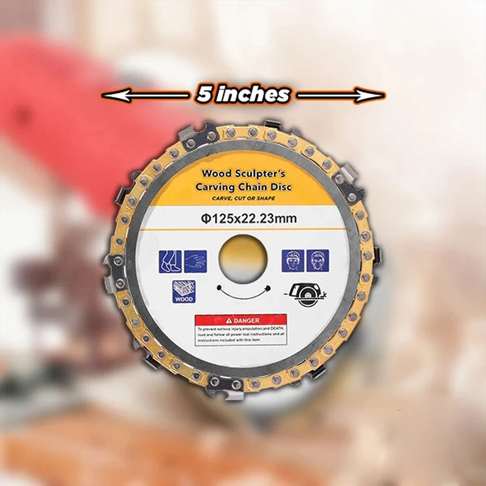 Резьба по дереву диск 5 дюймов шлифовальник цепи деревообрабатывающий пильный