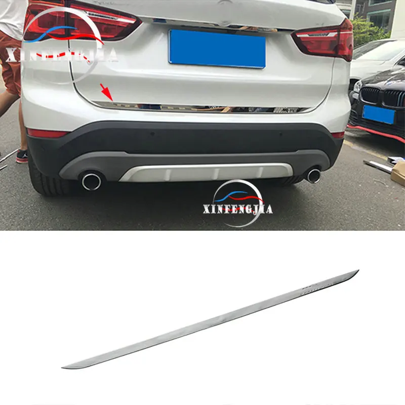

For BMW X1 F48 16-19 Stainless Tail Rear Trunk Door Tailgate Cover Trim Moulding