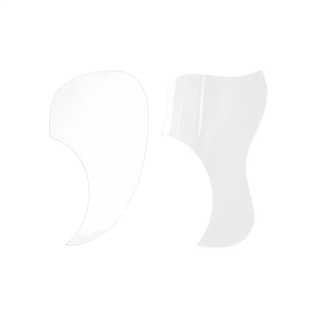 Transparent Acoustic Guitar Pickguard Self-adhesive Pick Guard Scratch Plate 162x105x1mm