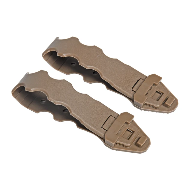 Tactical MOLLE 5.56 1+2 Side 9mm Magazine Pouch Kydex Wedge Insert KYWI Malice Strap Clip For TMC Belt Hunting Airsoft Paintball 1pair clip DE