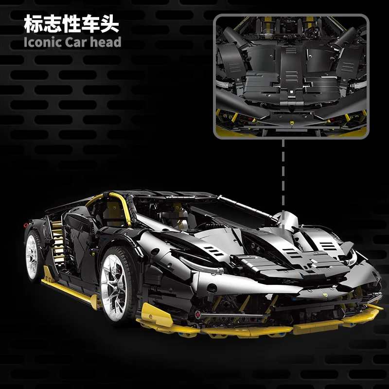 В наличии YX01 K98 371008 3823 черная ламборгинская 1:8 Супер гоночный автомобиль
