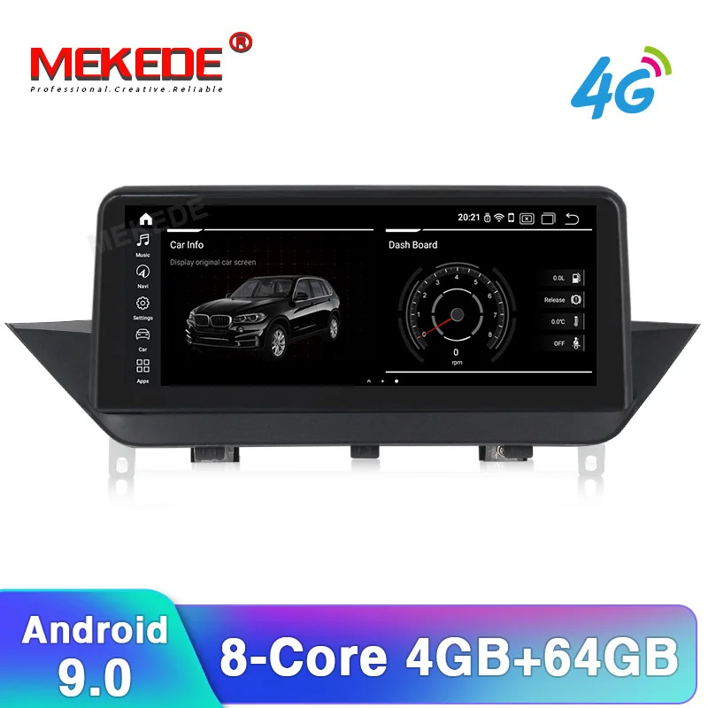 Flash Deal MEKEDE 6 core 2+32 PX6 Android 9.0 car DVD GPS player for BMW X1 E84 2009-2015 Without screen or CIC 10.25 inch IPS screen 0