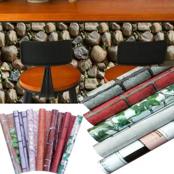 

Simulation 45*100cm Home Decor Wallartsticker Environmentally Retro Variety Of Styles Fashion Easy To Paste PVC Kitchen