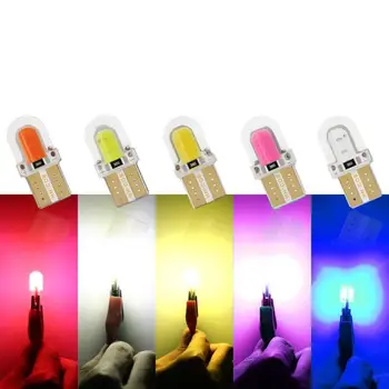 

10Pcs T10 100LM COB 4SMD LED Car Width Lamp License Plate Light Reading Bulb