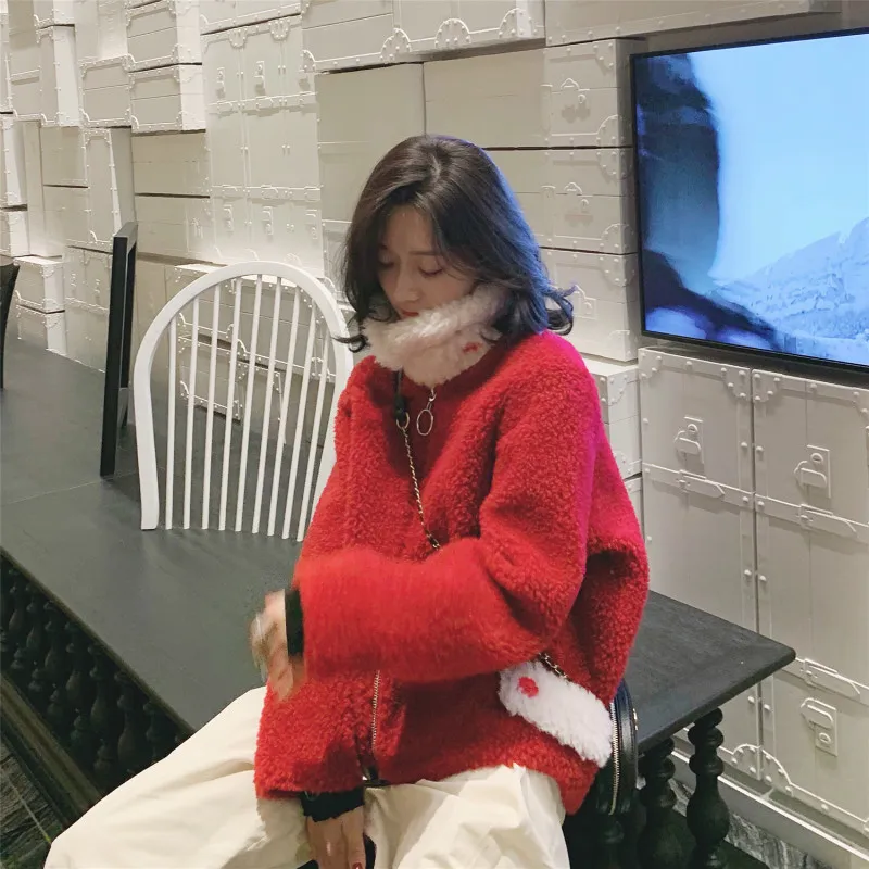 

100% Real Fur Coat Women Autumn Winter Jacket Long Korean Sheep Shearing Wool Fur Coats and Jacket Women Clothes 2020 Hiver 8211