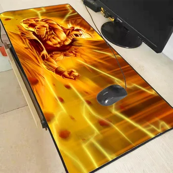 

XGZ Dragon Ball Z Anime Gaming Mouse Pad Computer Gamer Mousepad Large Game Rubber Lock Edge Mouse Mat Table Pad for PC Laptop