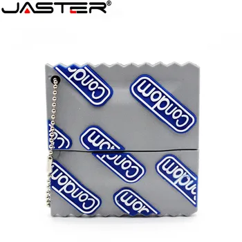 

JASTER promotion mini cartoon External Storage thumb drive USB 2.0 4GB 8GB 16GB 32GB 64GB condom notes USB flash drive