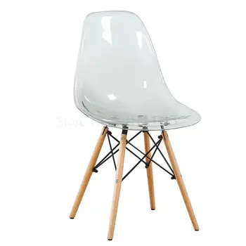

Armchair Transparent Chair Plastic Crystal Dining Chair Simple Modern Fashion Cafe Office Chair Discussion Chair