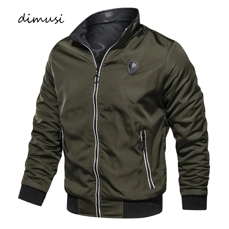 

DIMUSI Winter Men Bomber Jacket Men Both-Side Wear Thermal Cotton Thick Parkas Coats Casual Male Windbreaker Baseball Jackets