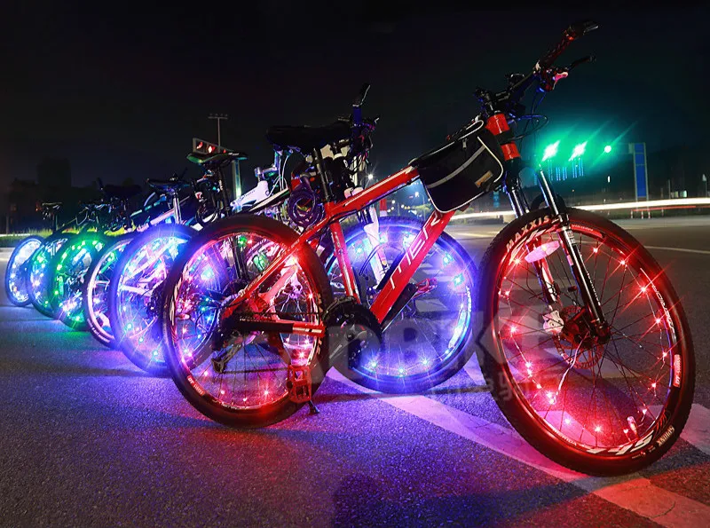 Горячая спица для колеса Velo велосипед светильник мигающие гирлянды велосипед передний светильник USB Аксессуары для велосипеда горный велосипед светильник батарея