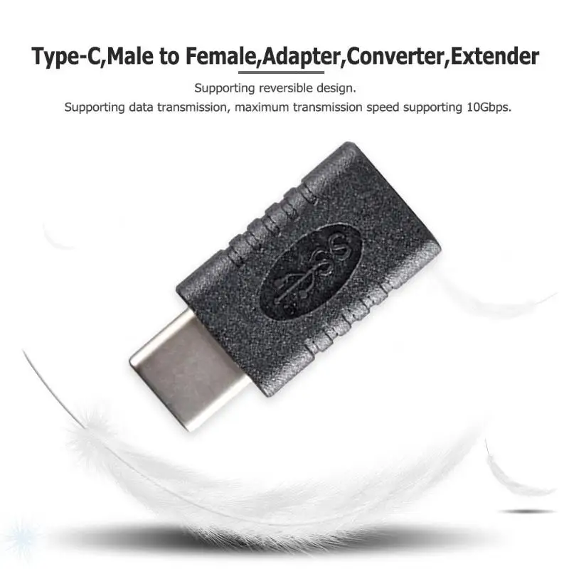 3 шт. в упаковке type-C USB-C удлинитель Соединительный разъем адаптера