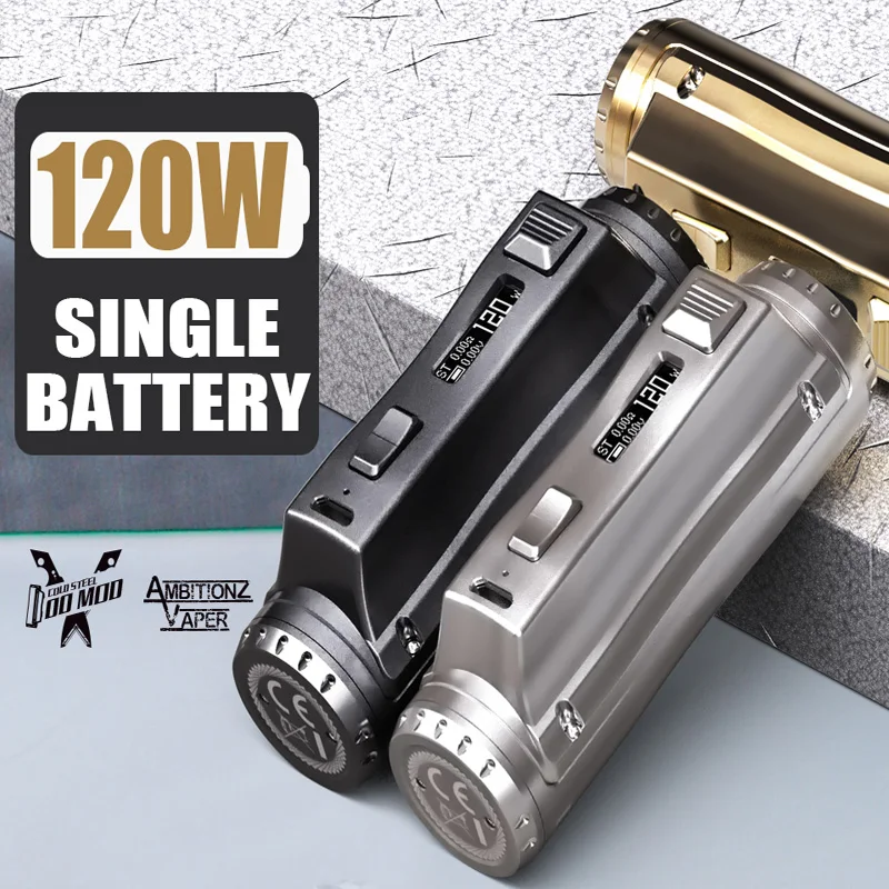 Новейшая модель; Ehpro холодной Сталь 100 120W TC Box MOD с 0,0018 S Сверхбыстрая стрельбы Скорость Мощность По 18650/20700/21700 батарея vs перетащите 2 Mod