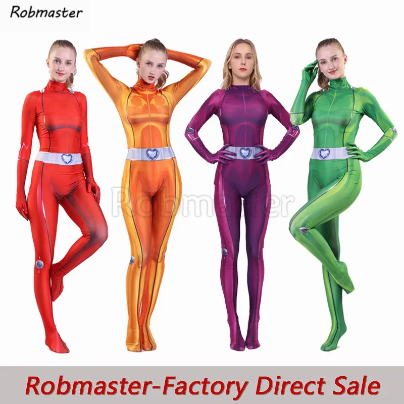 Женский костюм для косплея Spanex Zentai Clover Ewing Samantha Simpson Комбинезоны| |