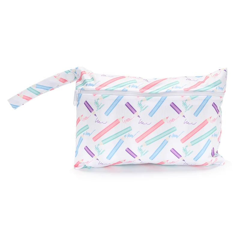 Small Wet Bag 15*22.5 cm Washable Reusable Cloth diaper Nappies Bags Waterproof Swim Sport Travel Carry bag - Image 4