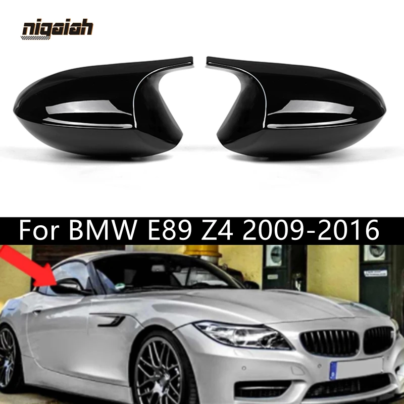 

ABS Black M Style Car Side Rearview Mirror Cover Cap Replacement For BMW E89 Z4 2009-2016 Car Door Rear View Mirror Cover