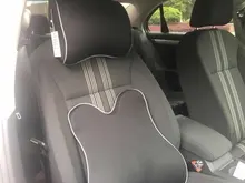 Almohada de cuello para coche, reposacabezas Universal, soporte de viaje, cojín de masaje, funda de tela, asiento, silla, cabeza suave de espuma viscoelástica