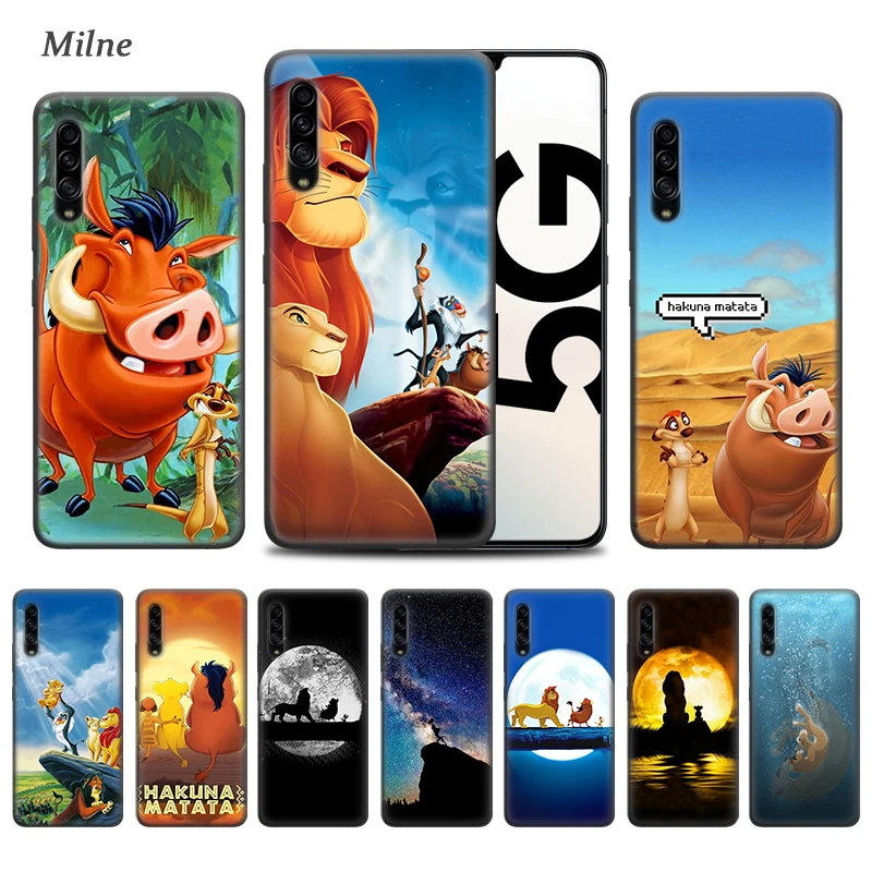 

Hakuna Matata Lion King Case for Samsung Galaxy A50 A90 A80 A70 S A60 A40 A30 A20e A20 A10 A7 A9 2018 Black Soft Phone Cover Bag