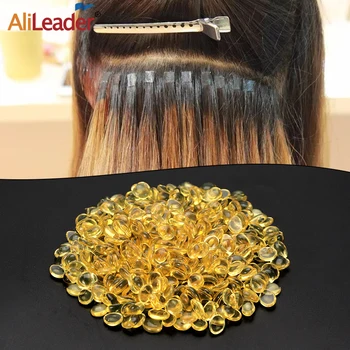 

Alileader High Quality Keratin Glue 20/50/100/200/300/Lot 100%Italian Keratin Glue Granule Sticks Hot Melt Fusion Hair Extension