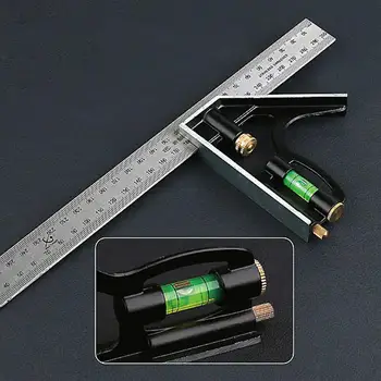 

300mm Combination Square Angle Ruler Stainless Steel Multi-function Measure Tool