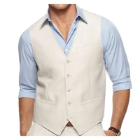 Men Waistcoat,Custom Made Men Linen Vest,Tailor Made Wedding Men Vest,Suit Vest Groom Dress 1