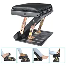 

4-Level Height Adjustable Footrest With Removable Soft Foot Rest Pad Max-load 120lbs With Massaging Beads For Car Under Desk