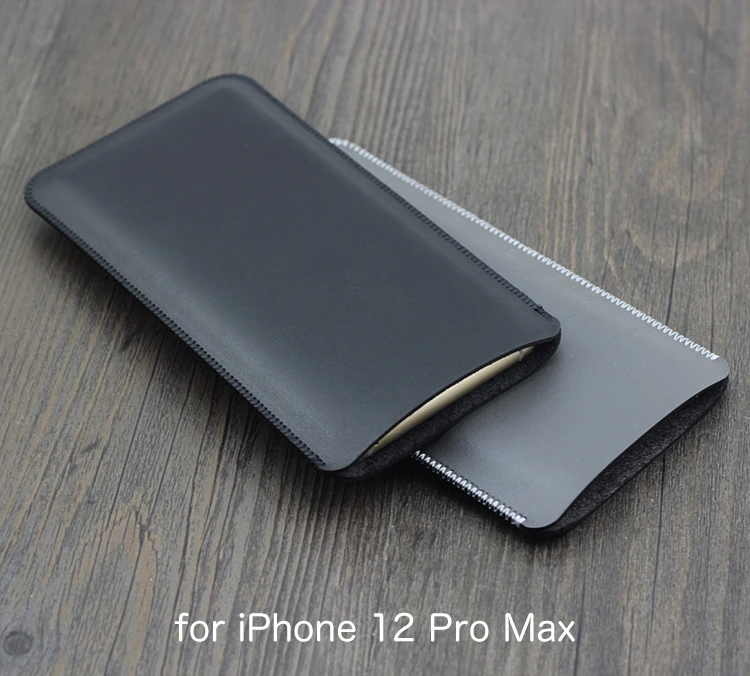 12promax Universal Fillet Holster Phone Straight Leather Case Retro Simple Style Pouch For Iphone 12 Pro Max Phone Bag Phone Pouches Aliexpress