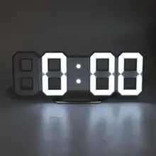 Светодиодный цифровой будильник с цифрами, настольные часы с золотым корпусом, домашний декор для спальни, украшение для дома часы